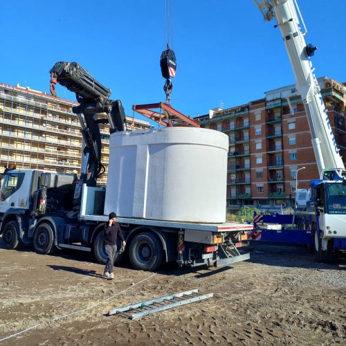 Le cisterne prefabbricate in cemento della Chiarelli sono l' ideale per l'accumulo di acqua potabile o di acqua piovana